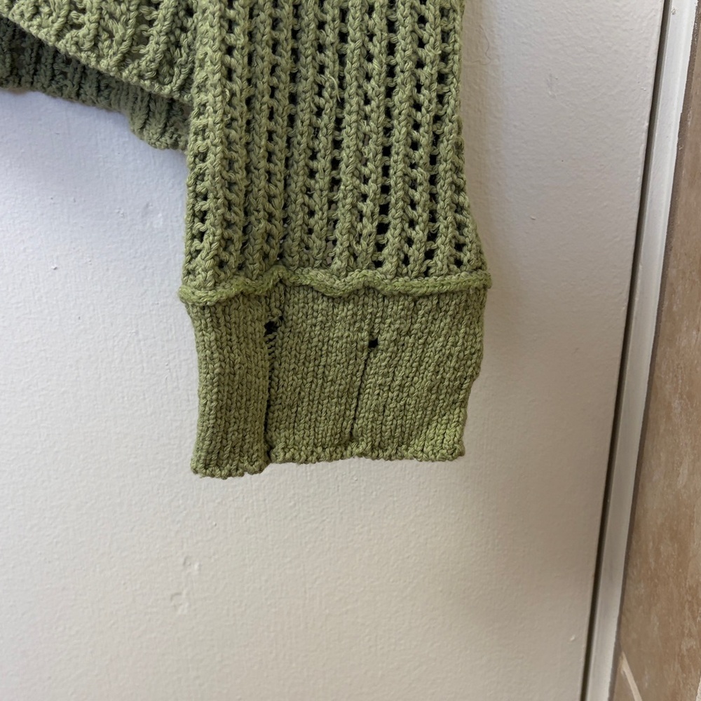 American Eagle Outfitters Olive Green Knit Cardigan - Picture 5 of 7